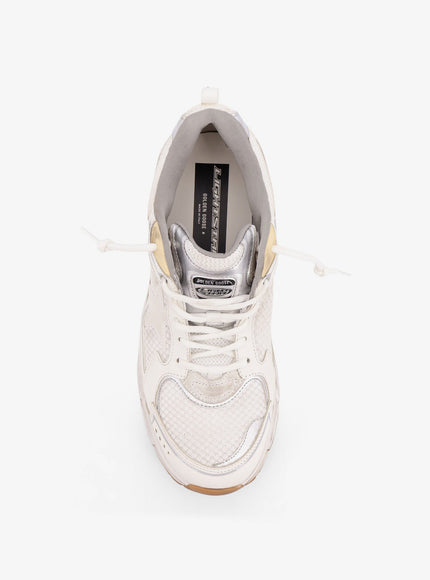 Golden Goose Deluxe Brand Lightstar Mesh Sneakers With Leather Inserts