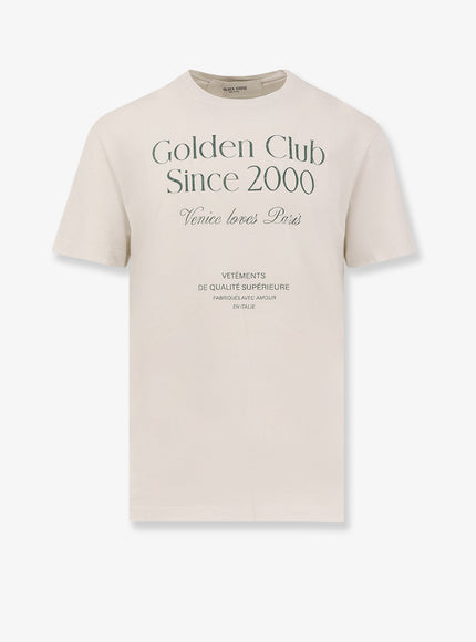 Golden Goose Deluxe Brand Cotton T-Shirt With Print Artic Wolf