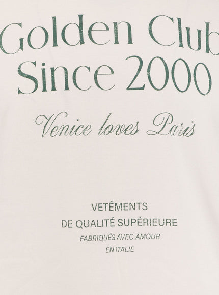 Golden Goose Deluxe Brand Cotton T-Shirt With Print