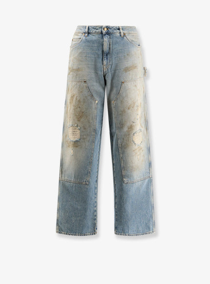 Golden Goose Deluxe Brand Velvet Trousers Light Blue
