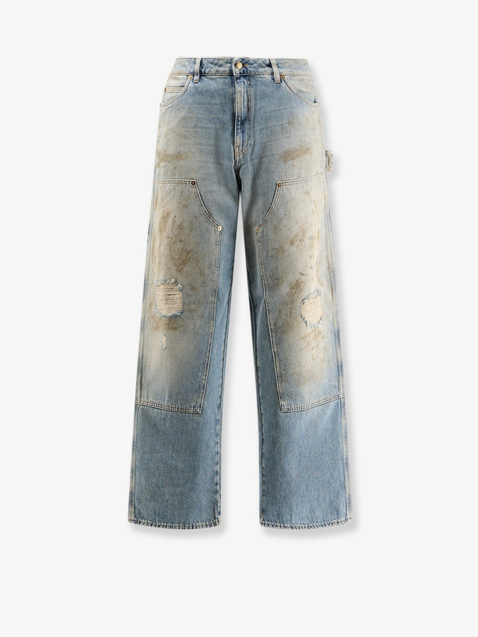 Golden Goose Deluxe Brand Velvet Trousers Light Blue