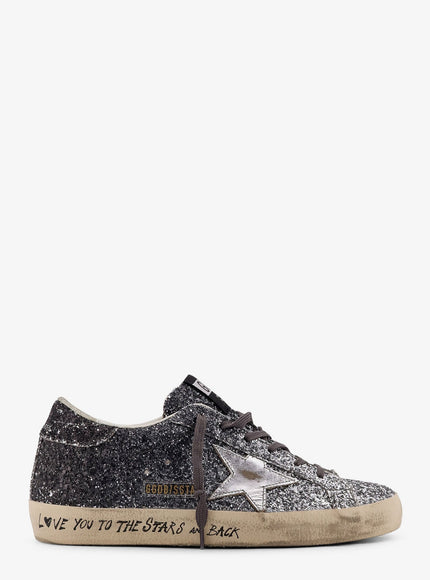 Golden Goose Deluxe Brand Super-Star Classic With List Leather Low-Top Sneakers Grigio