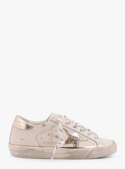 Golden Goose Deluxe Brand Super-Star Classic With List Leather Low-Top Sneakers Bianco