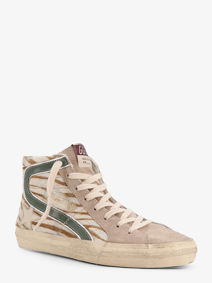 Golden Goose Deluxe Brand Leather Sneakers With All-Over Glitter Detail