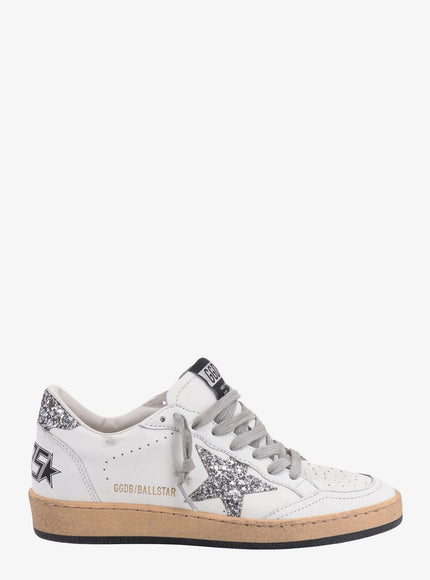 Golden Goose Deluxe Brand Ball Star Low-Top Leather Sneakers White Silver