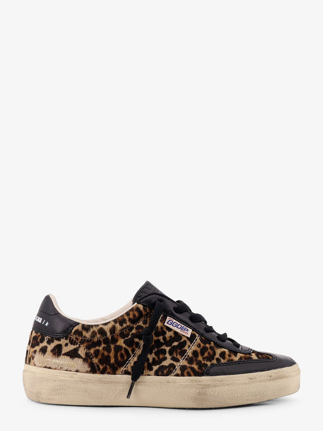 Golden Goose Deluxe Brand Soul Star Low-Top Leather Sneakers Beige Brown Black Leo Black