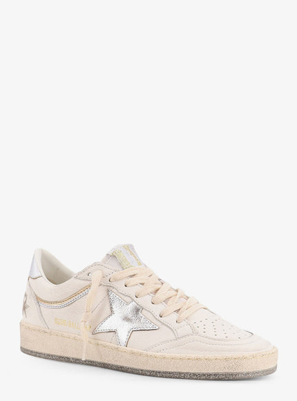 Golden Goose Deluxe Brand Ball Star With Padded Collar Leather Sneakers