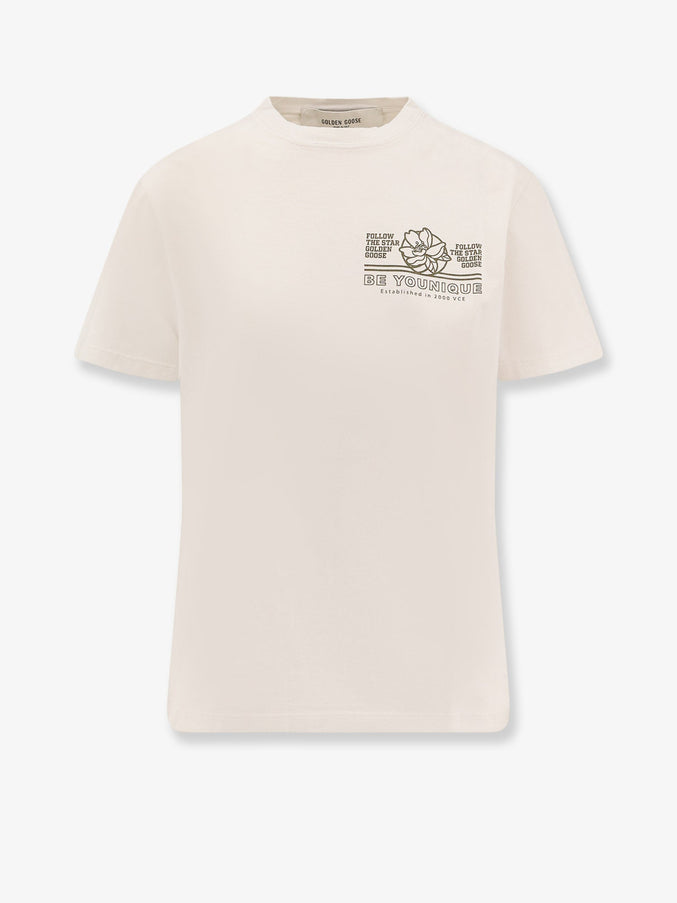 Golden Goose Deluxe Brand Regular Cotton T-Shirt Artic Wolf