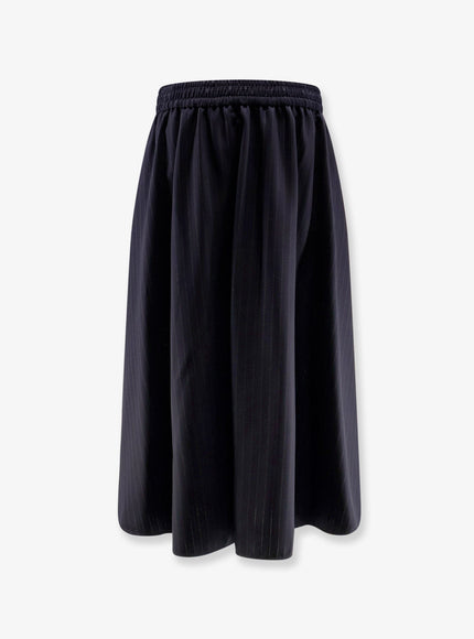Golden Goose Deluxe Brand Striped Virgin Wool Midi Skirt