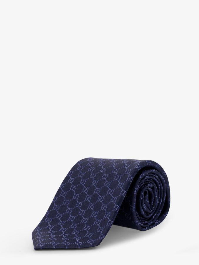 Gucci Fedra Silk Tie Uni Navy Blue