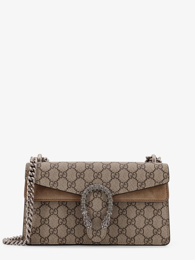 Gucci Dionysus Medium Supreme Gg Fabric And Suede Shoulder Bag Uni Bei.ebo Taupe Blk Di