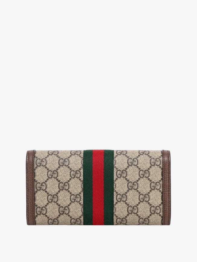 Gucci Supreme Gg Fabric And Leather Wallet