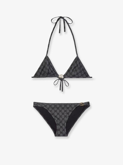 Gucci Gg Stretch Jersey Bikinis Black