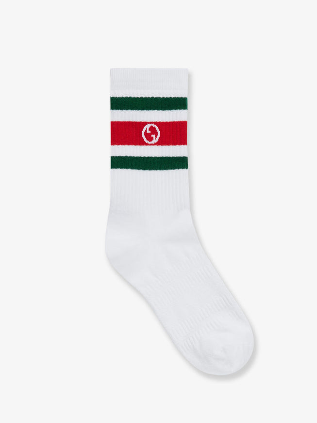Gucci Cotton Socks Flame Dark Green
