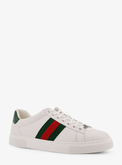 Gucci Ace Low-Top Leather Sneakers