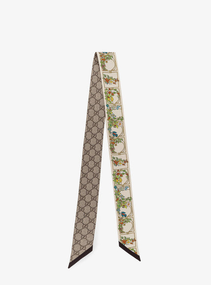 Gucci Bandeau In Seta Uni Ivory