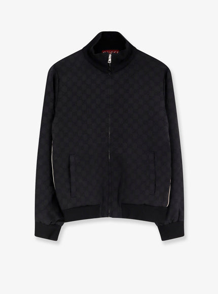Gucci Viscose Blend Sweatshirt With All-Over Gg Motif Black
