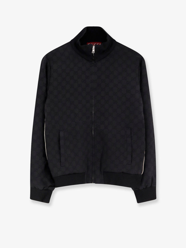 Gucci Viscose Blend Sweatshirt With All-Over Gg Motif Black