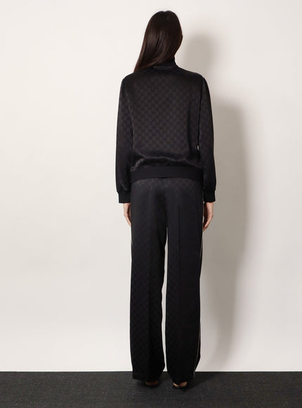 Gucci Viscose Blend Sweatshirt With All-Over Gg Motif