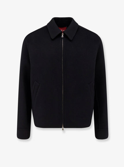 Gucci Wool Jacket Black Grey Mc