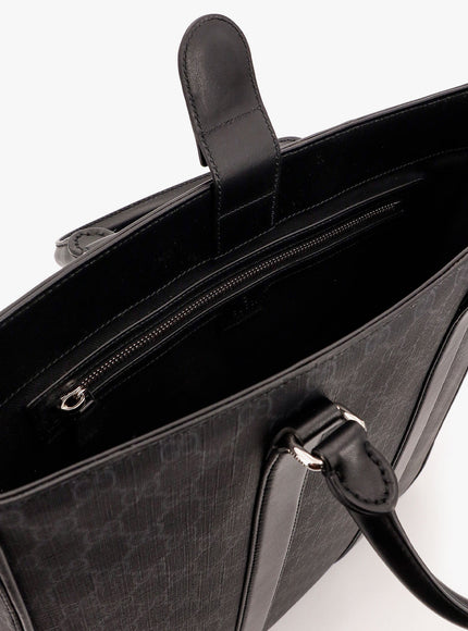 Gucci Gg Supreme Fabric Shopping Bag With Shoulder Strap