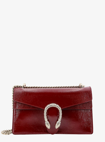 Gucci Dionysus Patent Leather Shoulder Bag Uni Rosso Ancora