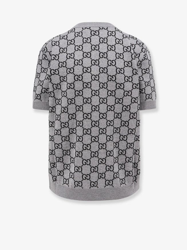 Gucci Reversible Wool Sweater With Gg Motif