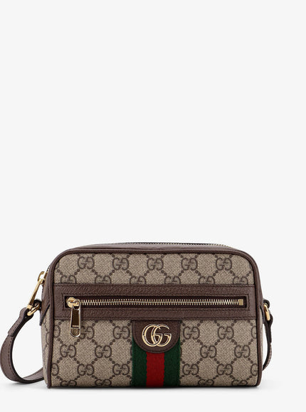 Gucci Gg Supreme Fabric Shoulder Bag With Web Band Uni B.eb N.acero Vrv