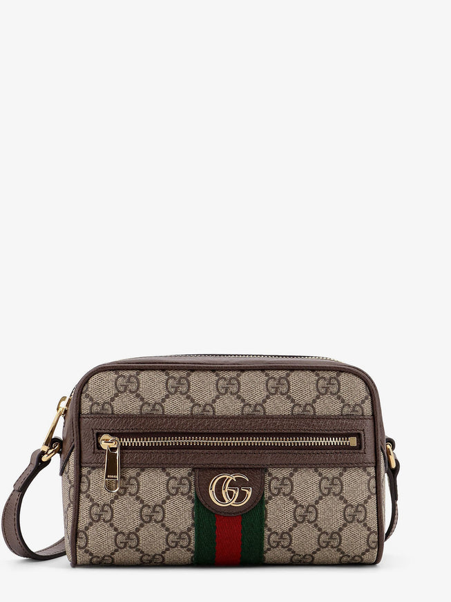Gucci Gg Supreme Fabric Shoulder Bag With Web Band Uni B.eb N.acero Vrv