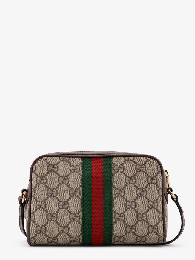 Gucci Gg Supreme Fabric Shoulder Bag With Web Band