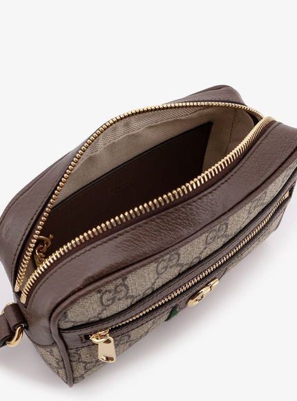 Gucci Gg Supreme Fabric Shoulder Bag With Web Band