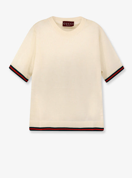 Gucci Cashmere And Silk Sweater White Mc