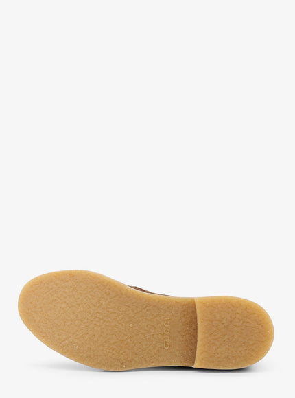 Gucci Gg Suede Lace-Up Boots