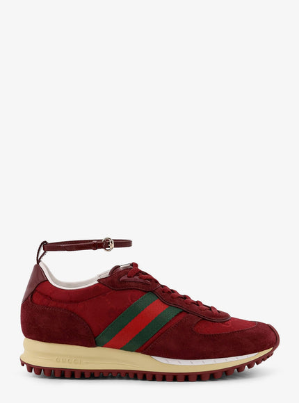 Gucci Re-Motion Low-Top Suede Sneakers With Gg Supreme Fabric Inserts Br.b R.an B.b Vr