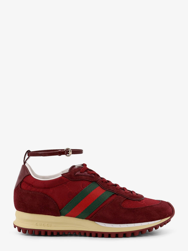 Gucci Re-Motion Low-Top Suede Sneakers With Gg Supreme Fabric Inserts Br.b R.an B.b Vr