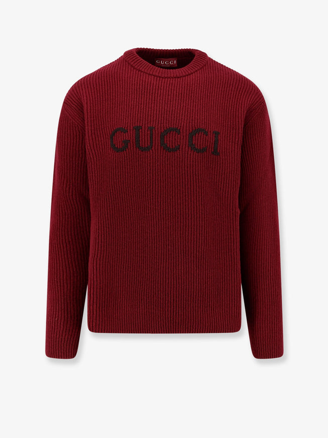 Gucci Wool And Cashmere Sweater Rosso Ancora Brown