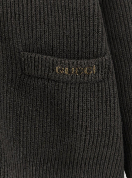 Gucci Ribbed Wool And Cashmere Cardigan