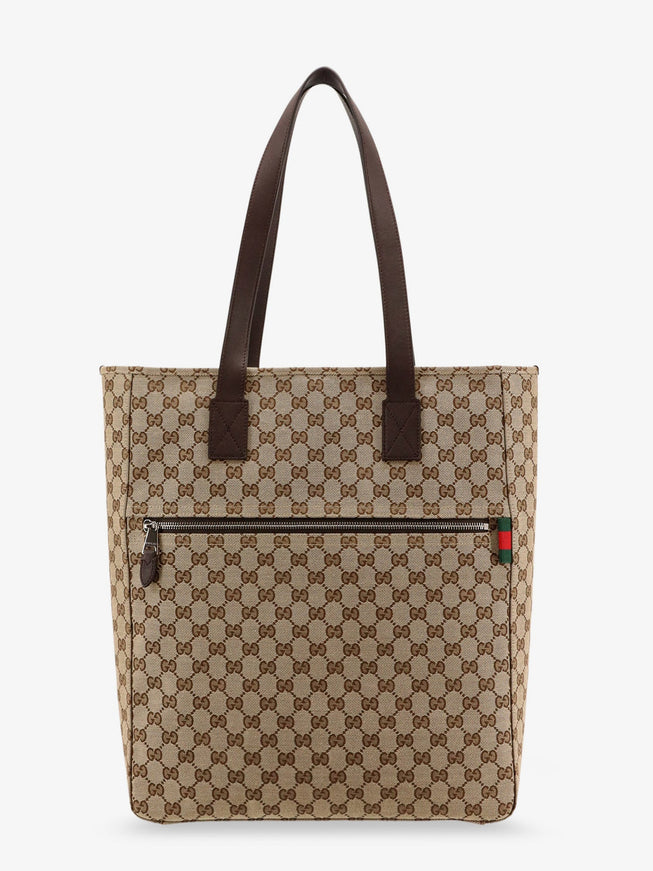 Gucci Gg Fabric Shopping Bag Uni B.ebony Cocoa Vrv