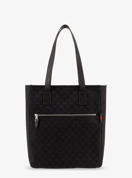 Gucci Gg Fabric Shopping Bag Uni Blk Blk Wrw