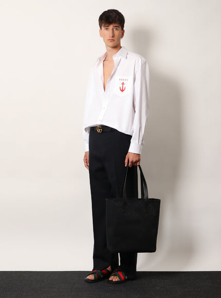 Gucci Gg Fabric Shopping Bag