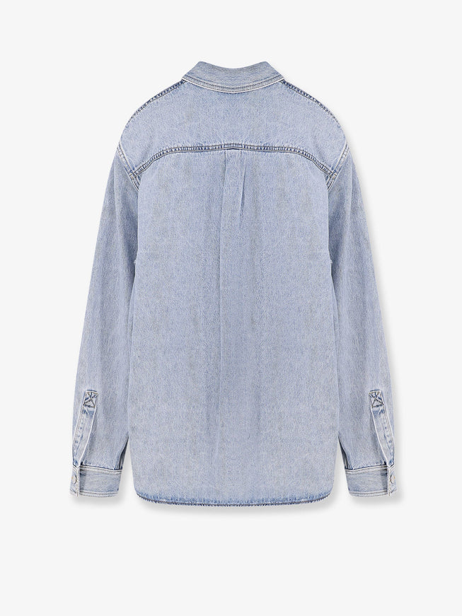 Gucci Denim Shirt With Gg Insert