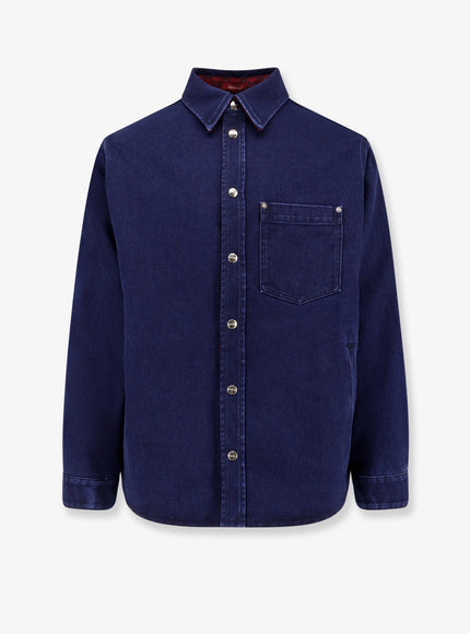 Gucci Cotton And Wool Shirt/Jacket Blue Mix