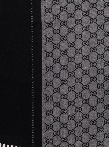 Gucci Wool Scarf With Gg Motif