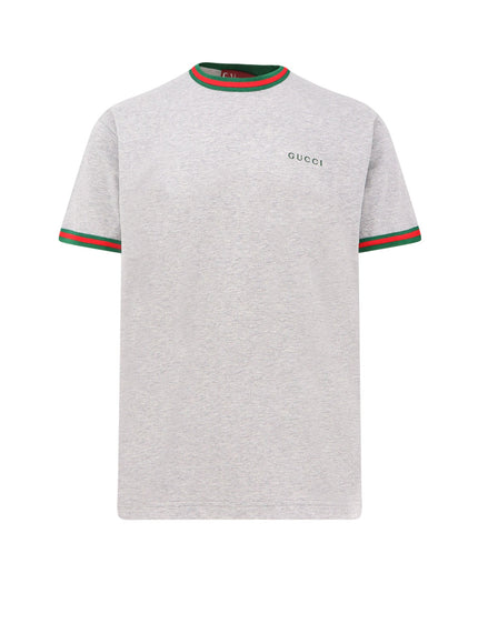 Gucci Cotton T-Shirt With Web Detail