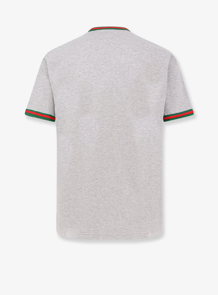 Gucci Cotton T-Shirt With Web Detail