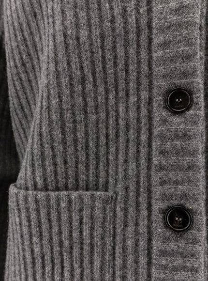 Gucci Ribbed Wool Cardigan