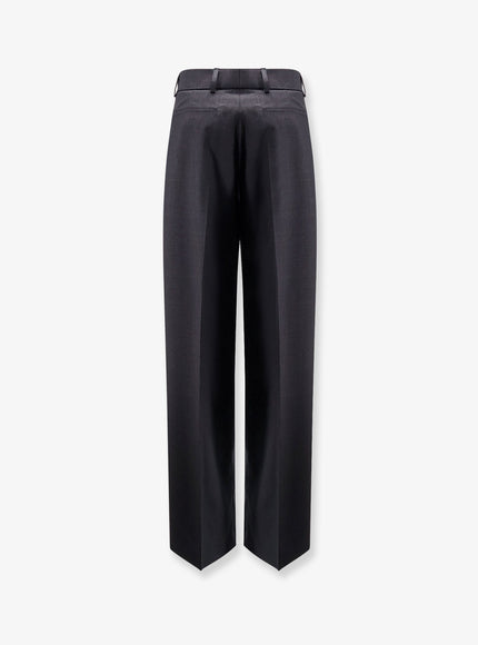 Gucci Wool Trousers With Gucci Embroidery
