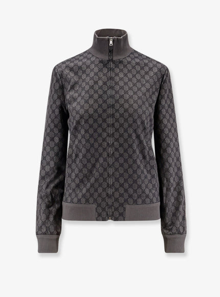 Gucci Gg Supreme Fabric Jacket Black