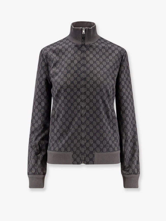 Gucci Gg Supreme Fabric Jacket Black