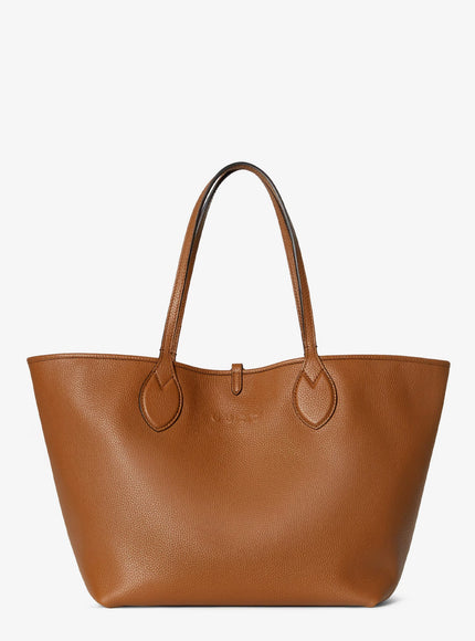 Gucci Totissima Leather Shopping Bag Uni Sundial Beige Ebony